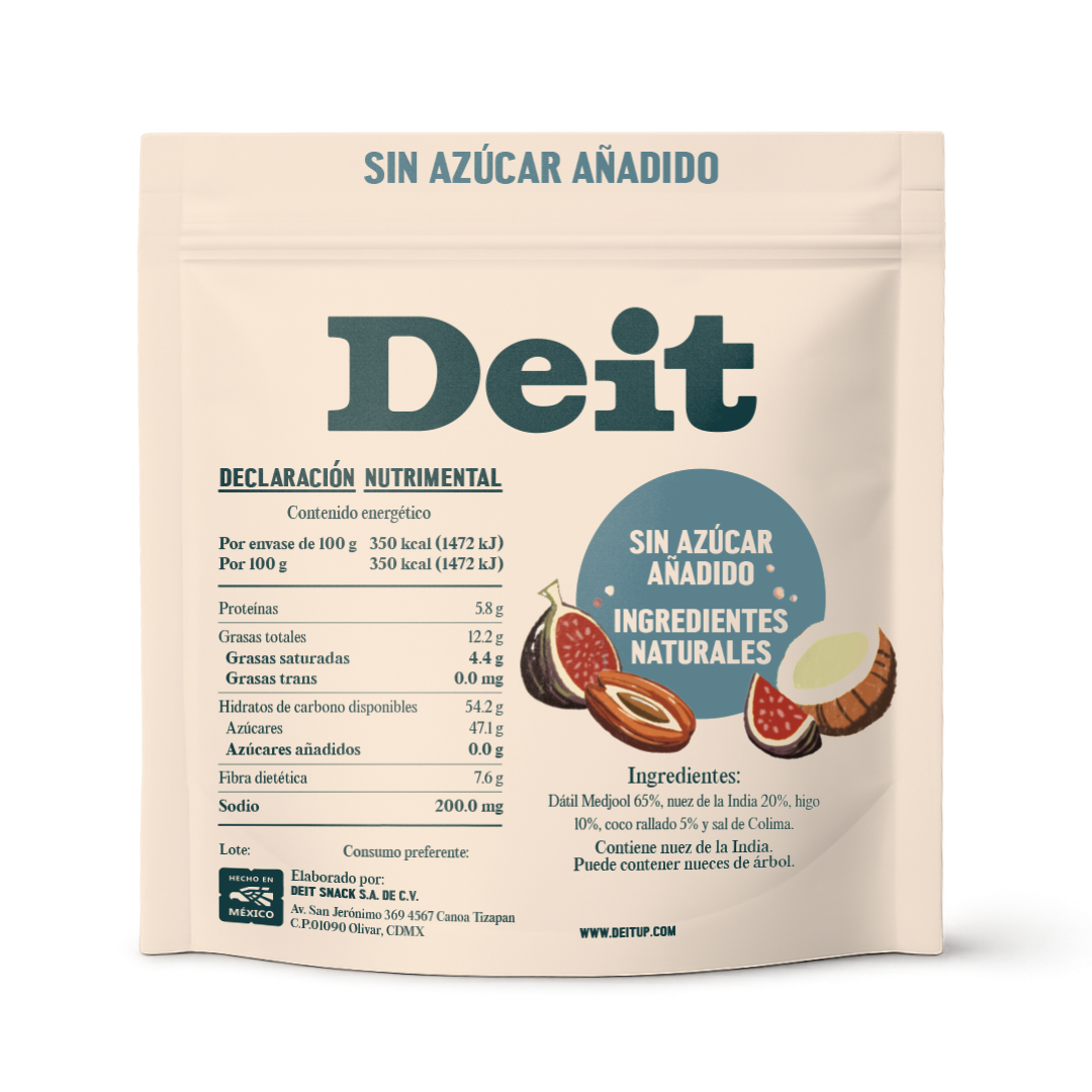 Bolitas de dátil con higo y coco (100 gms)