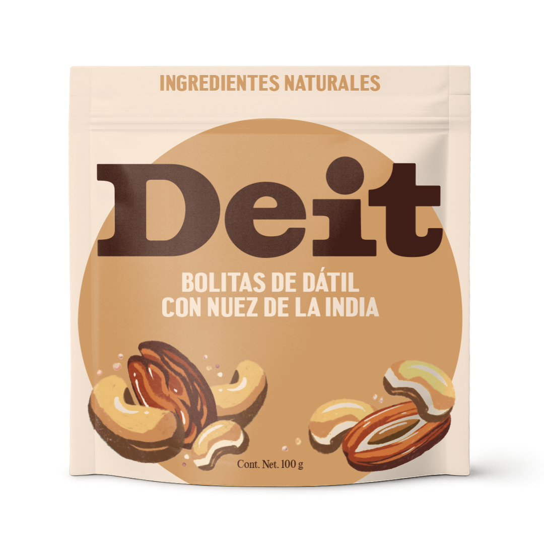 Bolitas de dátil con nuez de la india (100 gms)